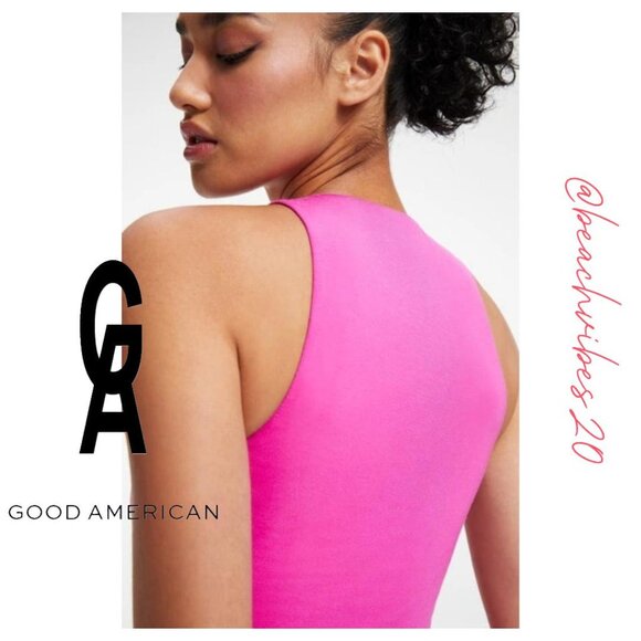 *GOOD AMERICAN Good Touch Body-con Cutaway Midi Dress O-29 - Picture 5 of 14